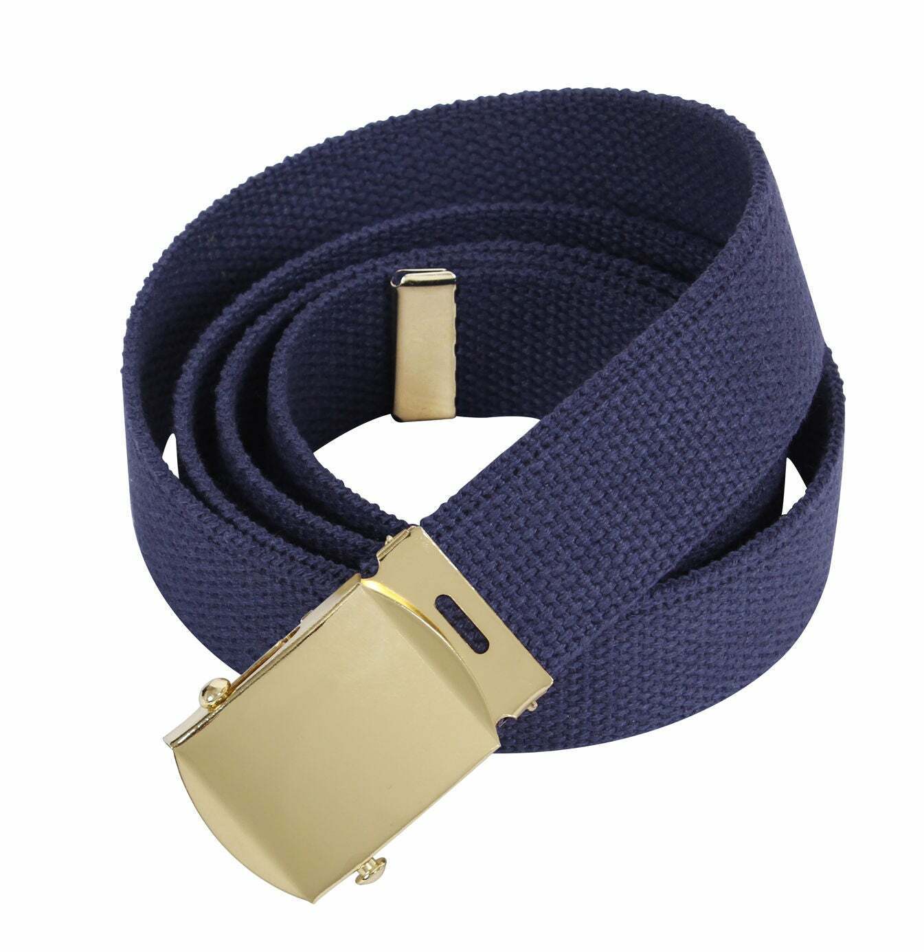 U.S MILITARY NAVY BLUE WEB TROUSER BELT WITH BUCKLE U.S.A MADE 44"- 54"