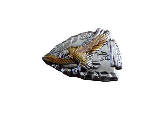 Flying Eagle Arrow Head Lapel Pin Tie Tac Hat Pin Double Post Back New In Bags