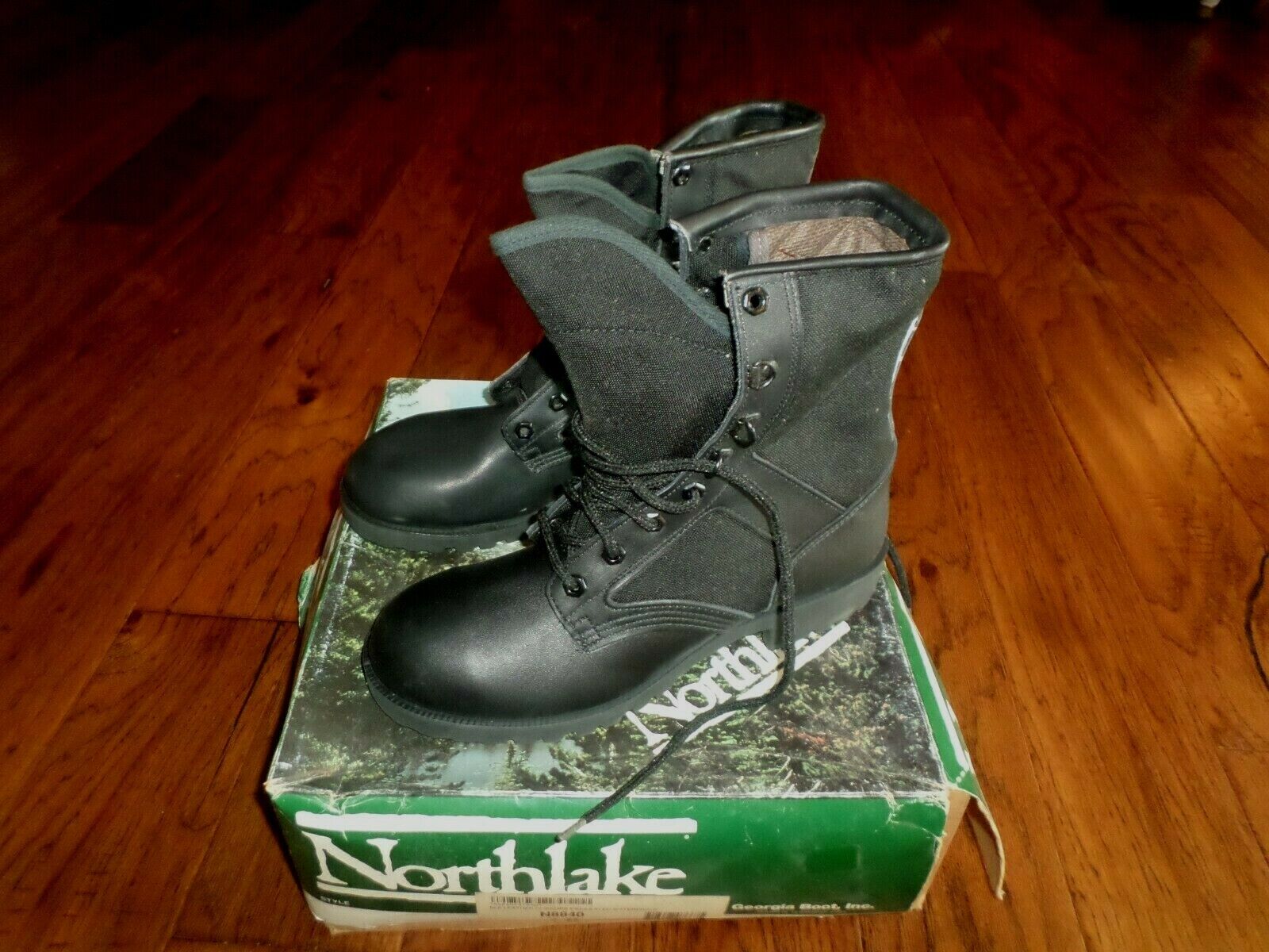 NORTHLAKE GORE-TEX LEATHER BOOTS THINSULATE WATERPROOF SIZE 8 M BLACK