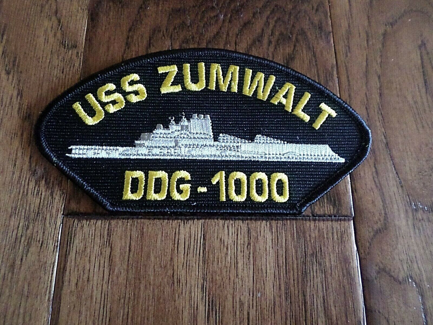 U.S NAVY SHIP HAT PATCH USS ZUMWALT DDG-1000 SHIP PATCH HEAT TRANSFER