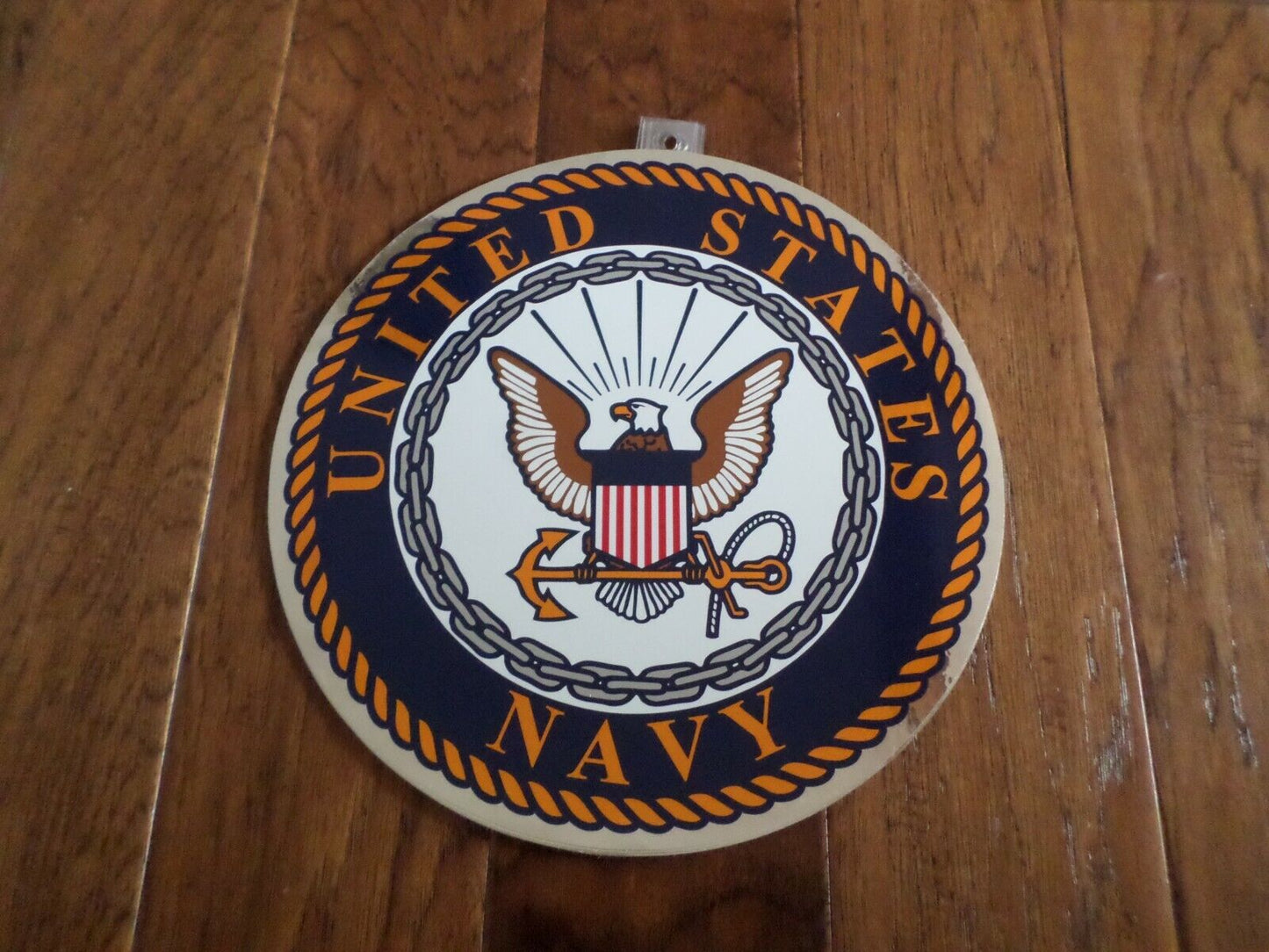 U.S MILITARY NAVY LARGE OVERSIZED WINDOW DECAL STICKER 12" INCHES ROUND