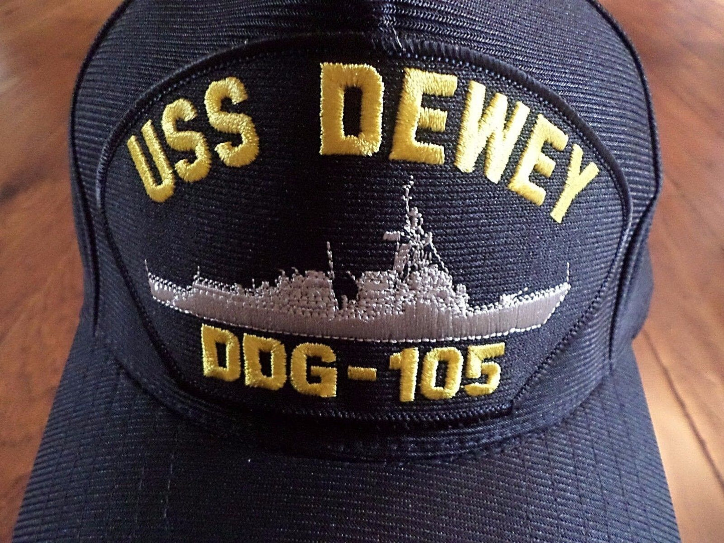 USS DEWEY DDG-105 U.S NAVY SHIP HAT U.S MILITARY OFFICIAL BALL CAP U.S.A MADE