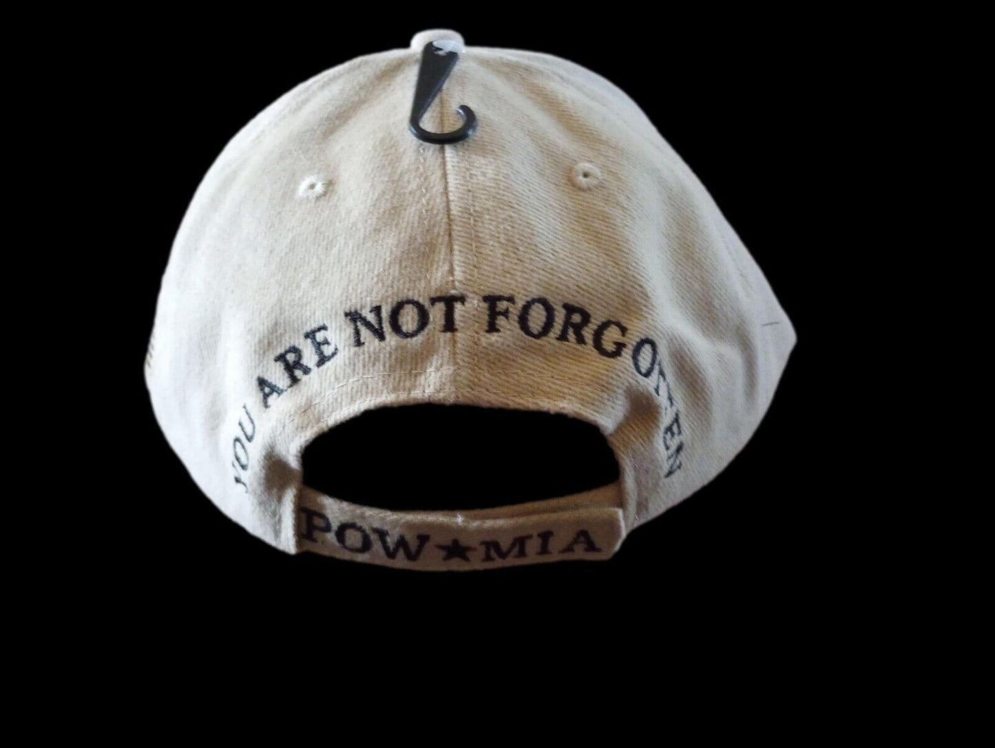 POW MIA HAT MILITARY PRISONER OF WAR MISSING IN ACTION CAP KHAKI