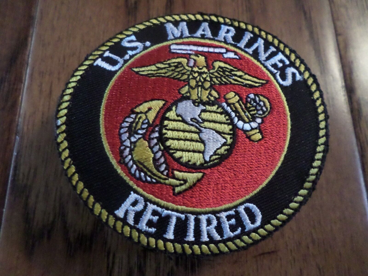 U.S.MILITARY MARINE CORPS RETIRED PATCH EAGLE GLOBE AND ANCHOR EGA