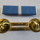 KOREAN SERVICE RIBBON WITH BRASS RIBBON HOLDER U.S MILITARY VETERAN