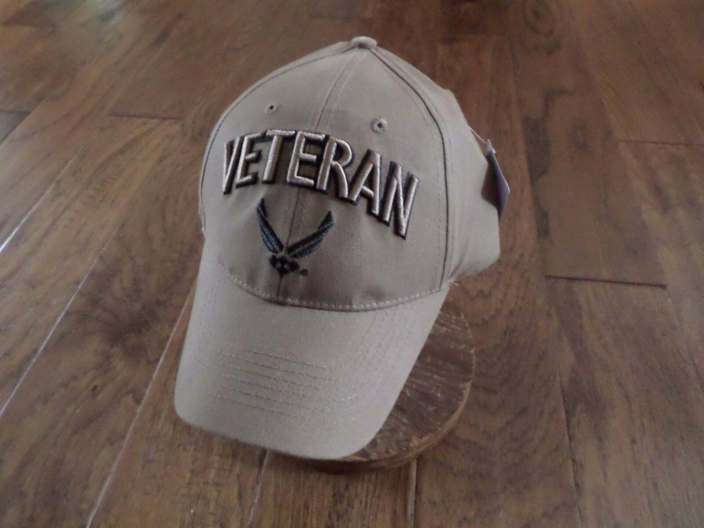 NEW U.S AIR FORCE VETERAN COYOTE BROWN HAT 3D EMBROIDERED OFFICIAL BALL CAP