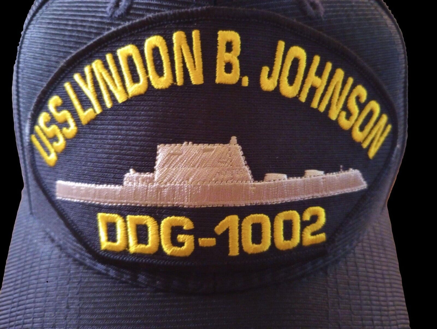 USS LYNDON B JOHNSON DDG-1002 NAVY SHIP HAT U.S MILITARY OFFICIAL BALL CAP U.S.A