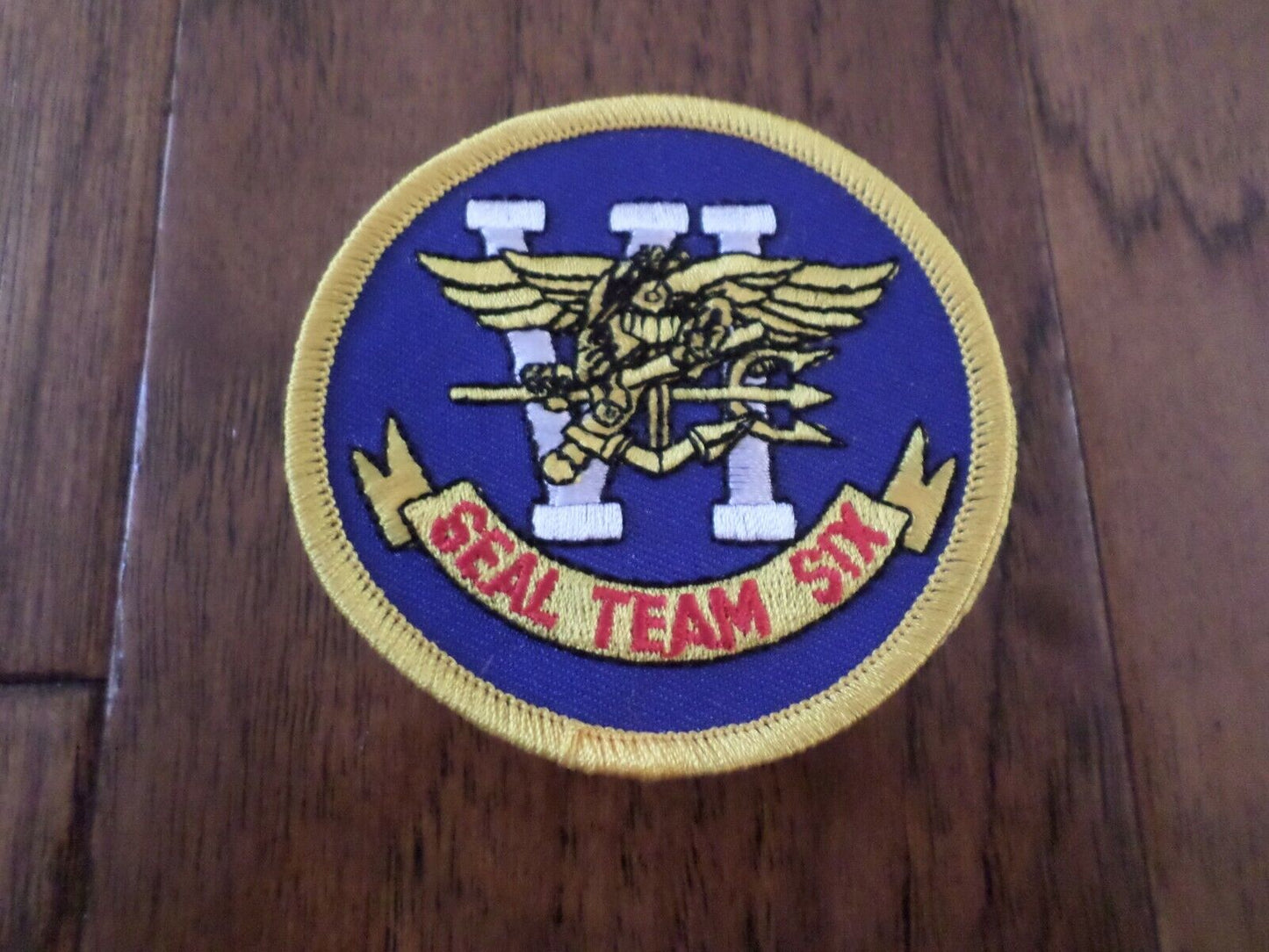 U.S MILITARY NAVY SEAL TEAM SIX PATCH 3" X 3" EMBROIDERED HEAT TRANSFER PATCH