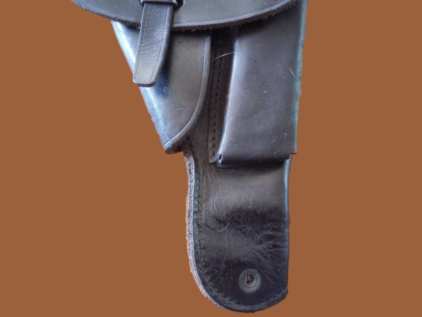 FRENCH MILITARY LEATHER HOLSTER M48/50 MAC MLE 9MM POST WWII SURPLUS