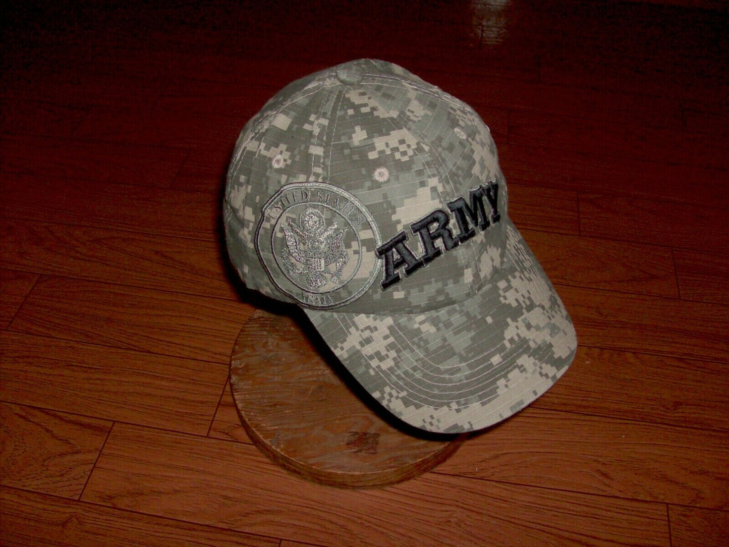 U.S ARMY HAT ALL TERRAIN CAMOUFLAGE BALL CAP EMBROIDERED RAISED LETTERS