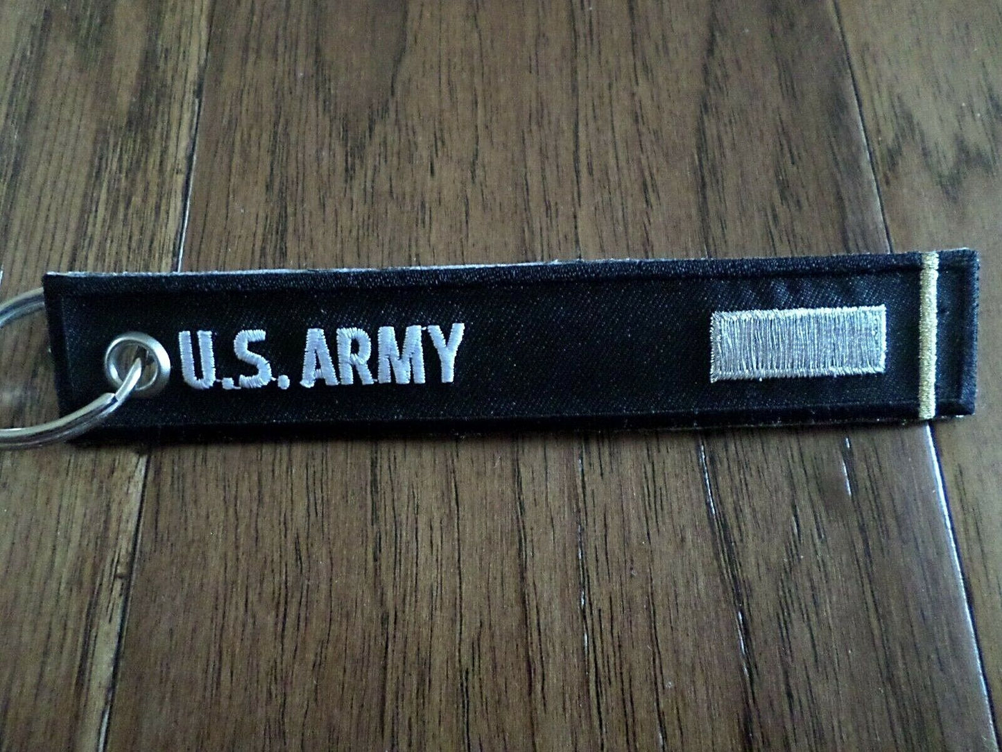 U.S MILITARY ARMY 1st LIEUTENANT KEY CHAIN KEY RING FOB 5 1/2" X 1" INCHES