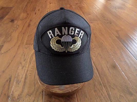 U.S ARMY AIRBORNE RANGER HAT JUMP WINGS U.S MILITARY OFFICIAL BALL CAP USA MADE