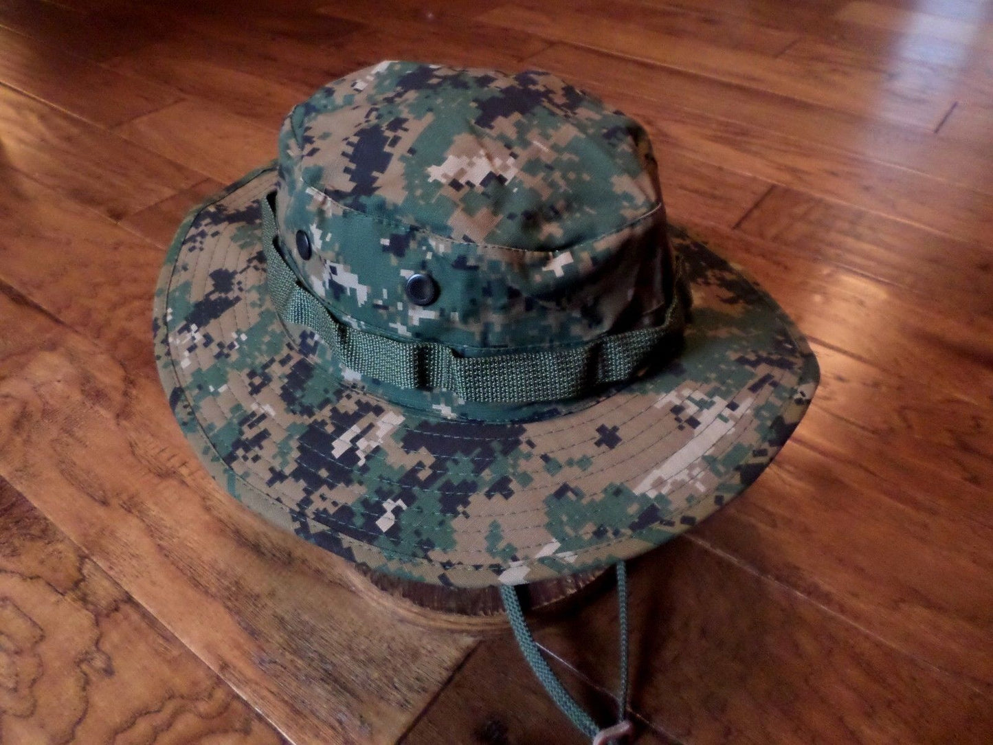 NEW DIGITAL WOODLAND BOONIE HAT SIZE X-LARGE MARINE CORPS CAMOUFLAGE PATTERN