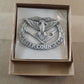 U.S MILITARY ARMY CAREER COUNSELOR BADGE SILVER SATIN FINISH NEW IN BOX FULLSIZE
