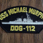 USS MICHAEL MURPHY DDG-112 U.S NAVY SHIP HAT PATCH U.S.A MADE HEAT TRANSFER