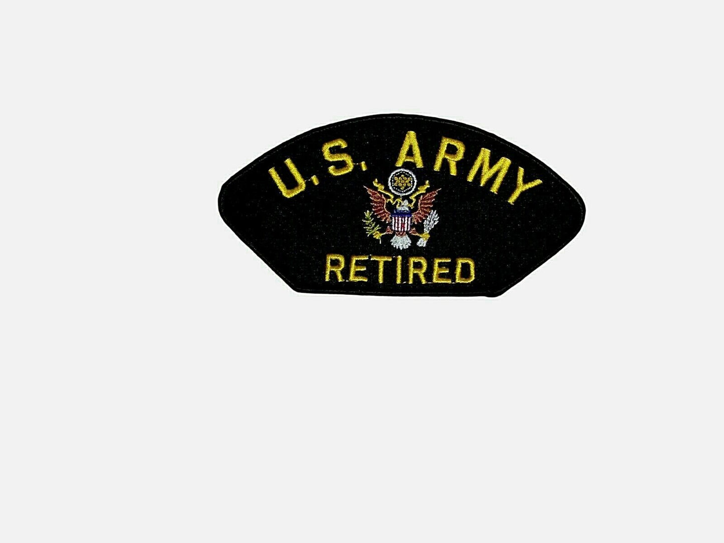 U.S MILITARY ARMY RETIRED HAT PATCH HEAT TRANSFER PATCH 3" X 6"