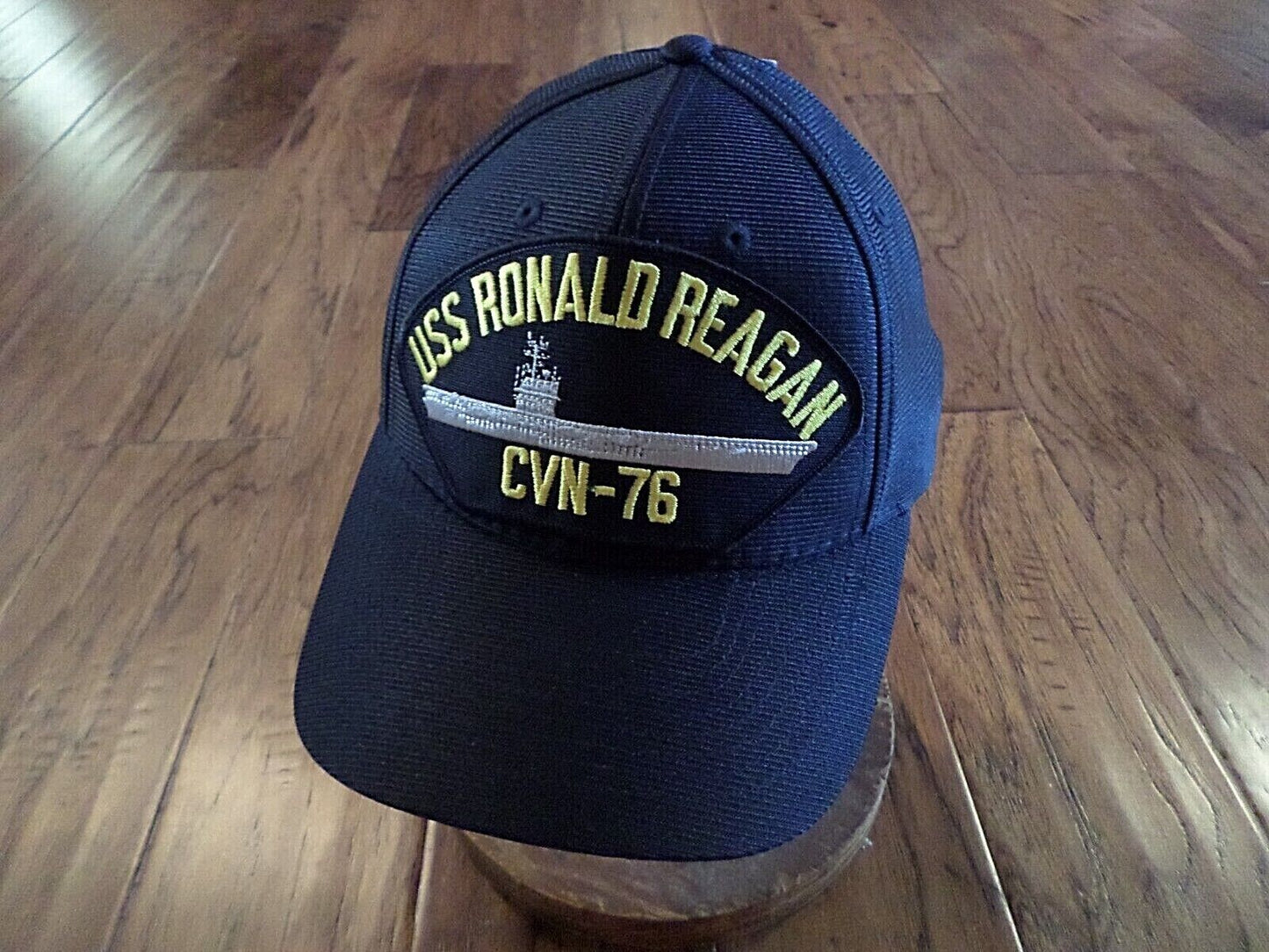 USS RONALD REAGAN CVN-76 NAVY SHIP HAT U.S MILITARY OFFICIAL BALL CAP USA MADE