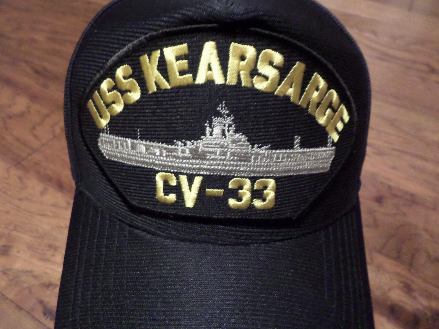 USS KEARSARGE CV-33 NAVY SHIP HAT U.S MILITARY OFFICIAL BALL CAP U.S.A MADE