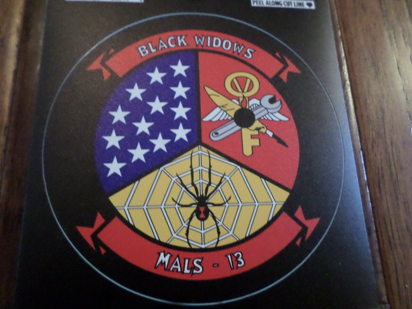 MALS-13 USMC BLACK WIDOWS WINDOW DECAL 3RD MARINE CORPS USA MADE