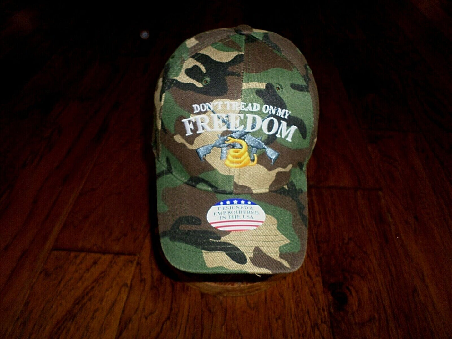 2nd AMENDMENT HAT DON'T TREAD ON MY FREEDOM CAP EMBROIDERED CAMOUFLAGE