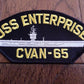 U.S NAVY SHIP HAT PATCH USS ENTERPRISE CVAN-65 CARRIER USA MADE HEAT TRANSFER