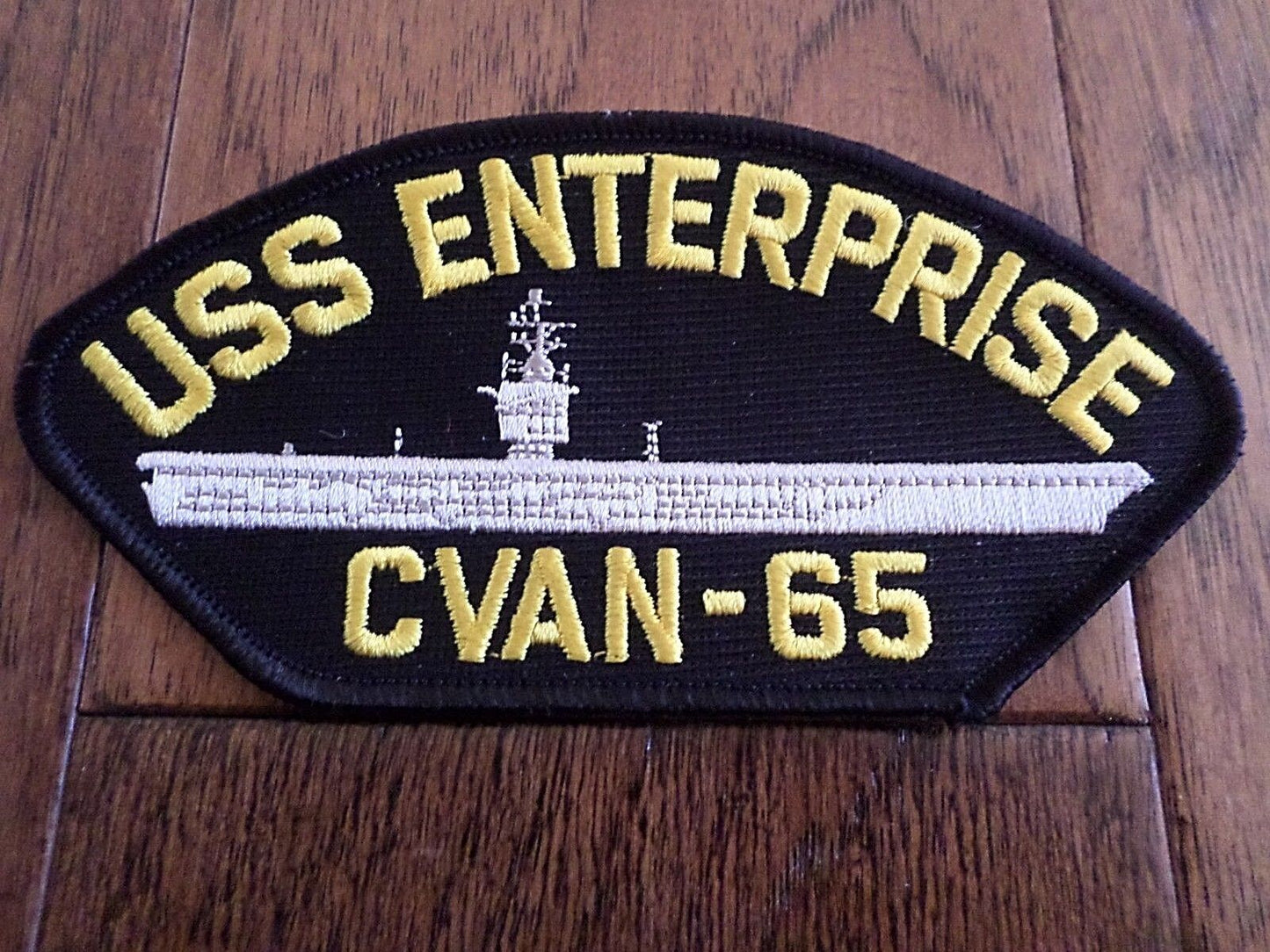 U.S NAVY SHIP HAT PATCH USS ENTERPRISE CVAN-65 CARRIER USA MADE HEAT TRANSFER