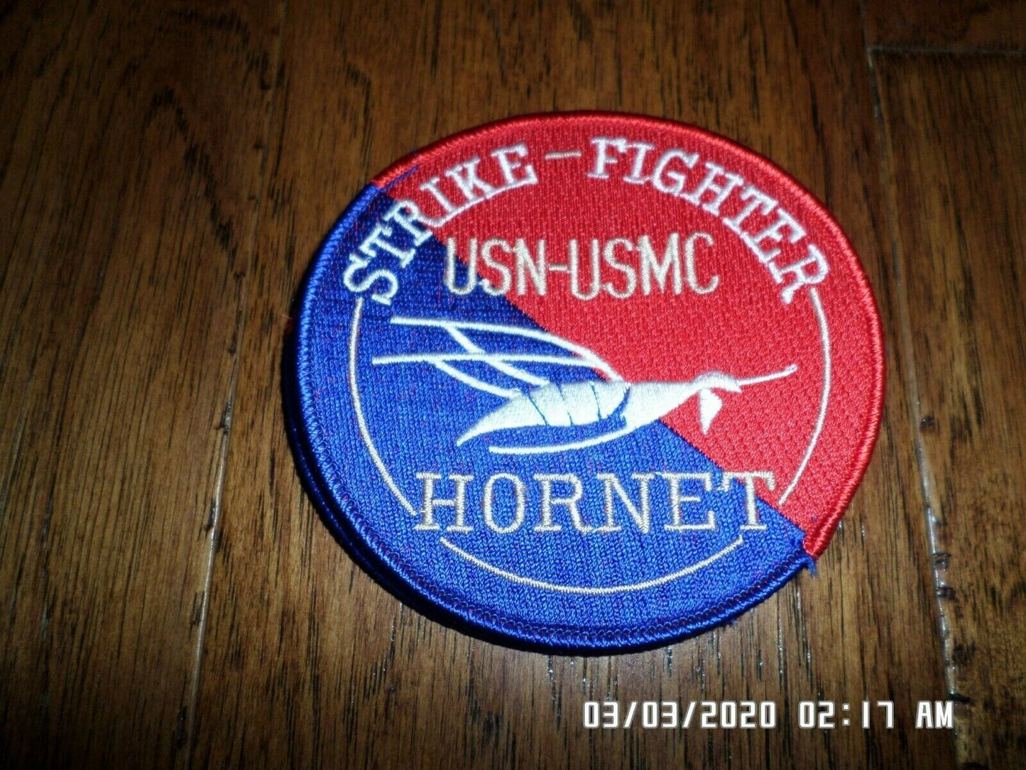 USN-USMC HORNET STRIKE FIGHTER PATCH U.S NAVY U.S MARINE CORPS F/A 18 HORNET