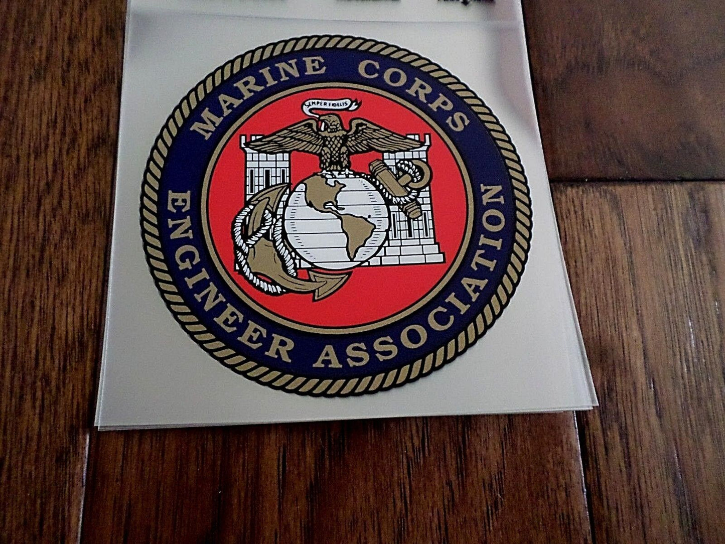 U.S MILITARY MARINE CORPS ENGINEER ASSOCIATION WINDOW DECAL U.S.A MADE EGA