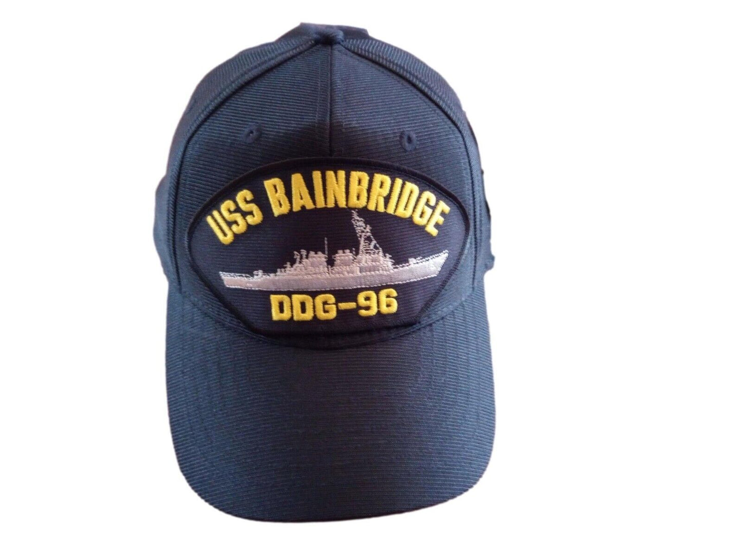 USS BAINBRIDGE DDG-96 U.S NAVY SHIP HAT OFFICIAL MILITARY BALL CAP U.S MADE