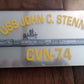 U.S MILITARY NAVY SHIP USS JOHN C. STENNIS CVN-74 WINDOW DECAL BUMPER STICKER