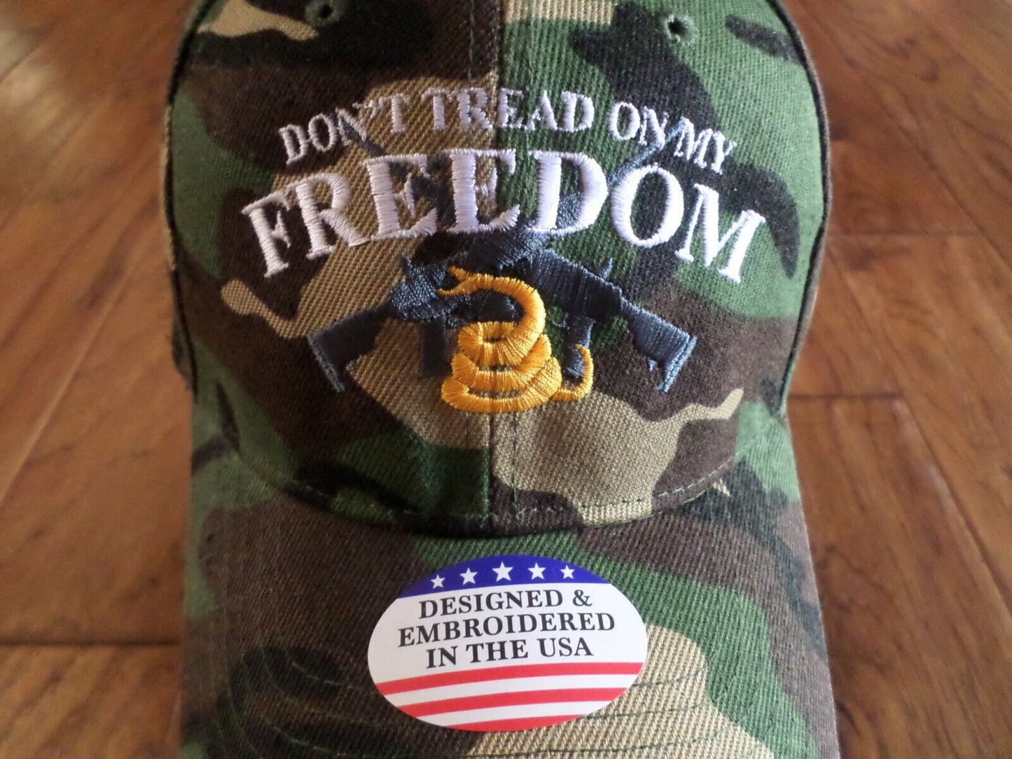 2nd AMENDMENT HAT DON'T TREAD ON MY FREEDOM CAP EMBROIDERED CAMOUFLAGE