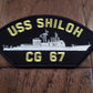 USS SHILOH CG-67 U.S NAVY SHIP HAT PATCH U.S.A MADE HEAT TRANSFER