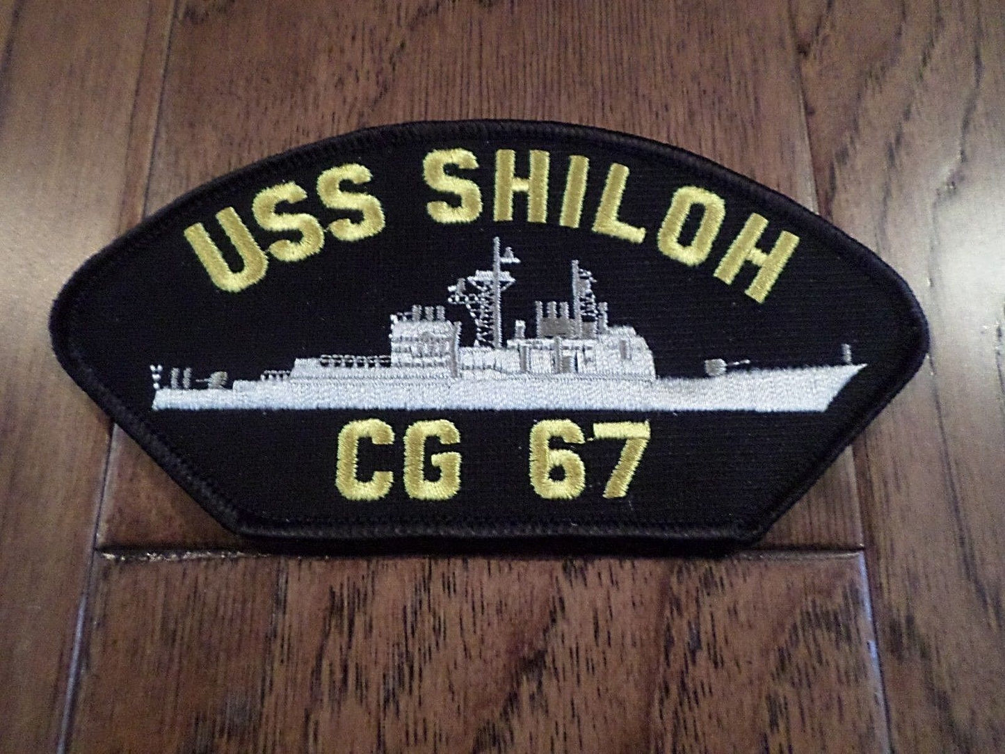 USS SHILOH CG-67 U.S NAVY SHIP HAT PATCH U.S.A MADE HEAT TRANSFER