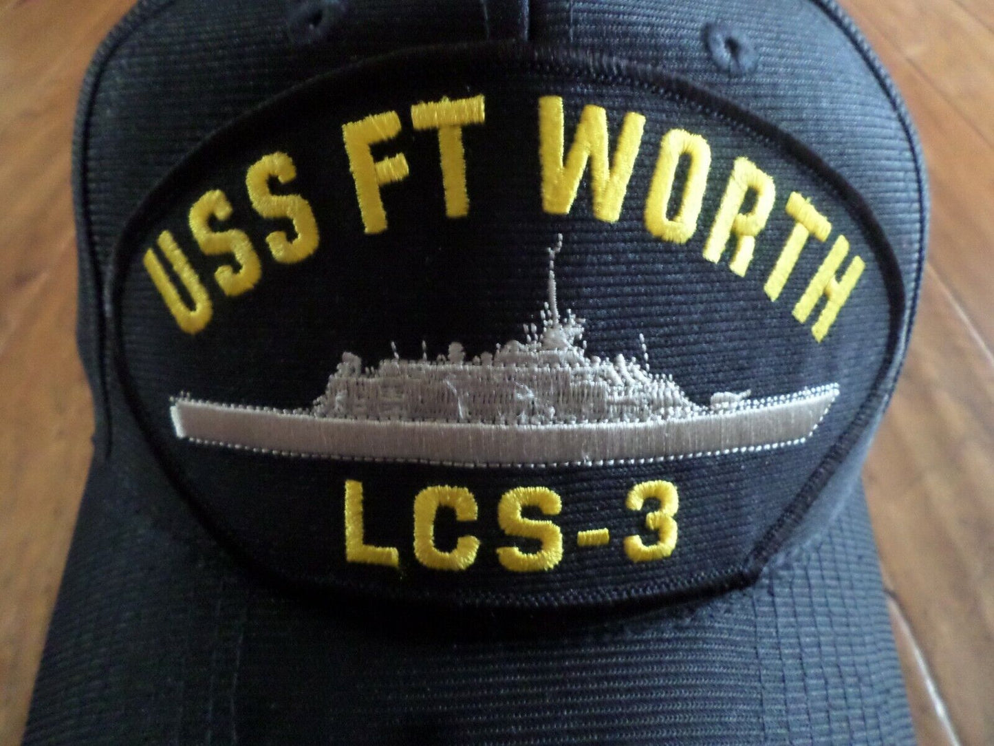 USS FT WORTH LCS-3 NAVY SHIP HAT U.S MILITARY OFFICIAL BALL CAP U.S.A MADE