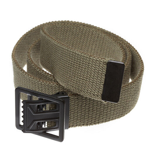 U.S MILITARY GRADE KHAKI WEB BELT WITH OPEN FACE BUCKLE 54" INCHES USA MADE