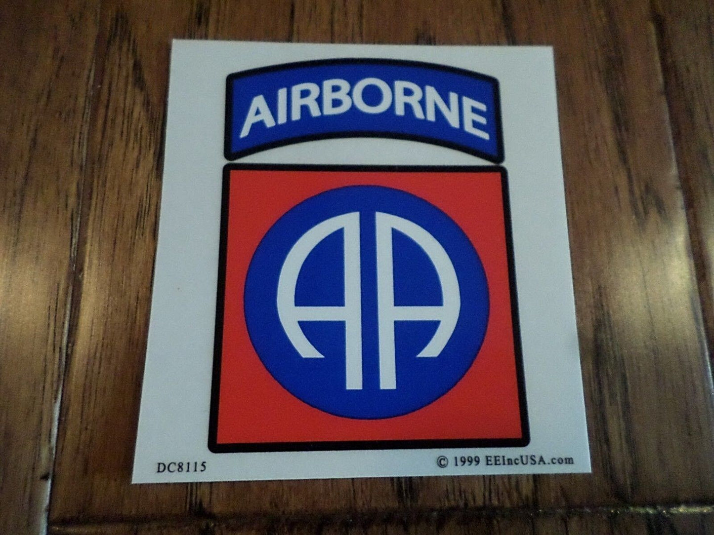 U.S ARMY 82ND AIRBORNE WINDOW DECAL BUMPER STICKER CLEAR VINYL DECAL