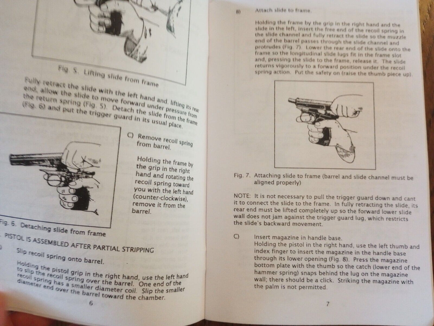 MAKAROV PISTOL OPERATORS MAINTENANCE INSTRUCTION MANUAL (REPRINT)