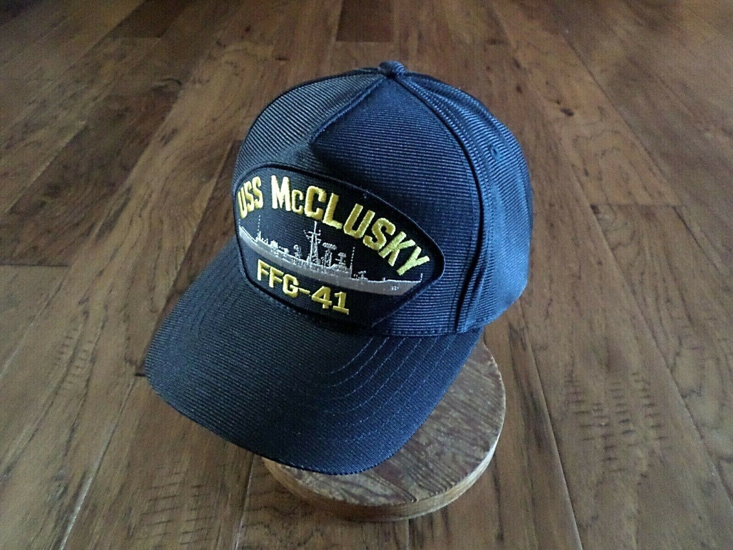 USS McCLUSKY FFG-41 NAVY SHIP HAT U.S MILITARY OFFICIAL BALL CAP U.S.A MADE