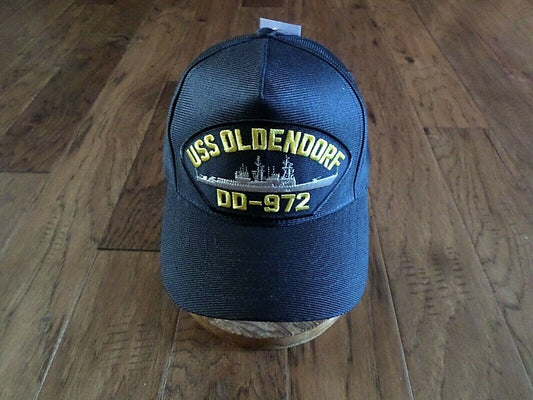 U.S NAVY USS OLDENDORF DD-972 NAVY SHIP HAT U.S MILITARY OFFICIAL  CAP USA MADE