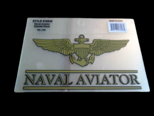 U.S MILITARY NAVY NAVAL AVIATOR WINGS WINDOW DECAL STICKER OFFICIAL NAVY PRODUCT