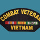 U.S MILITARY VIETNAM COMBAT VETERAN HAT PATCH US MADE NEW IN BAGS