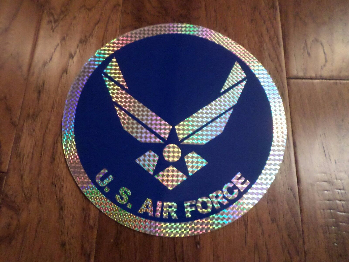 U.S MILITARY AIR FORCE LARGE OVERSIZED PRISM WINDOW DECAL STICKER 12" INCHES