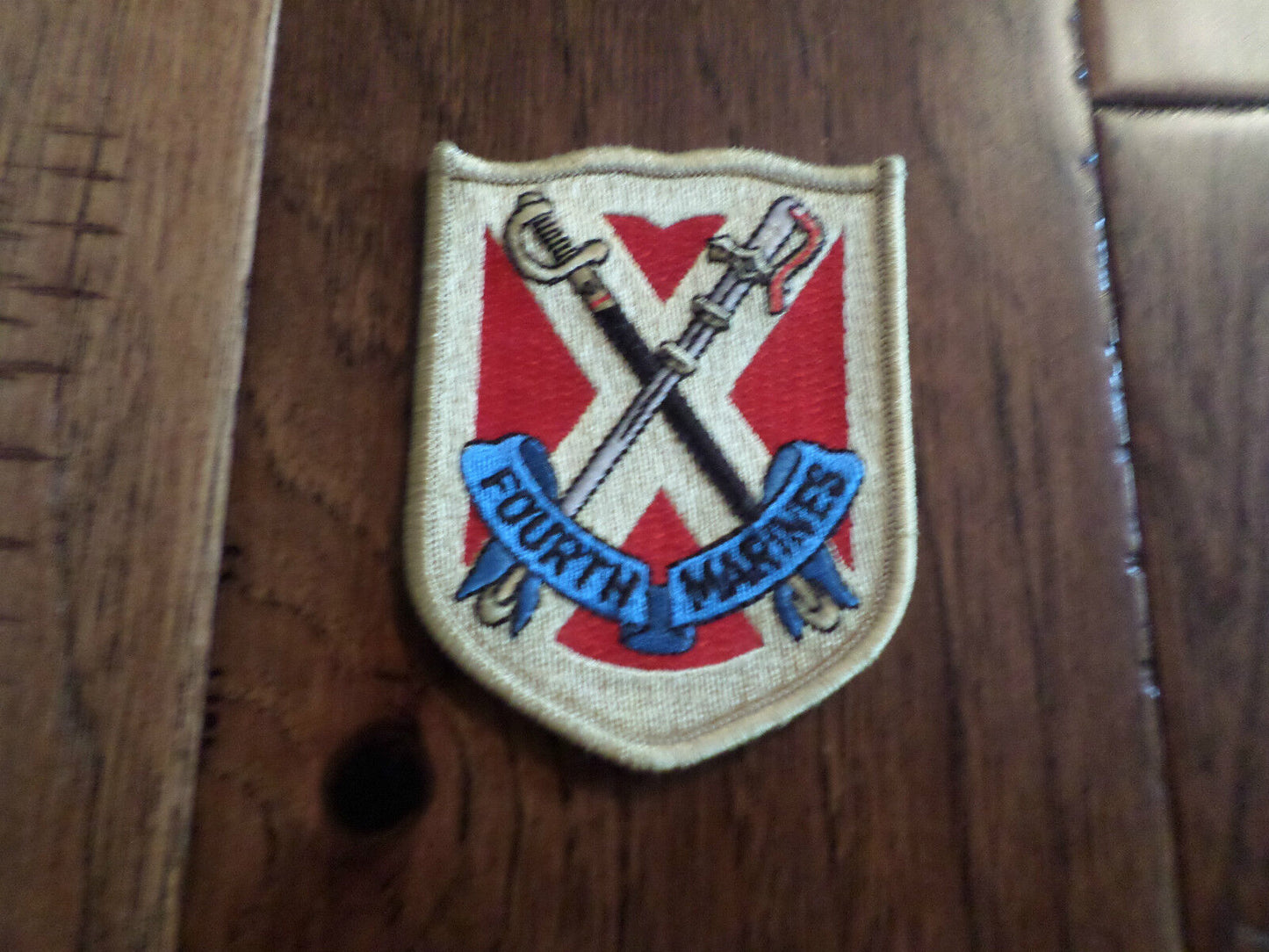 U.S. MILITARY MARINE CORPS FOURTH MARINES PATCH