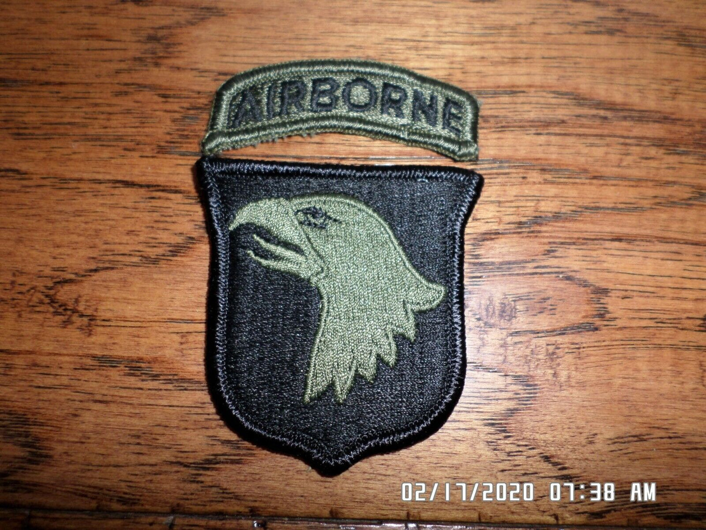 U.S ARMY 101ST AIRBORNE PATCH SHOULDER SLEEVE GENUINE MILITARY REGULATION ISSUE