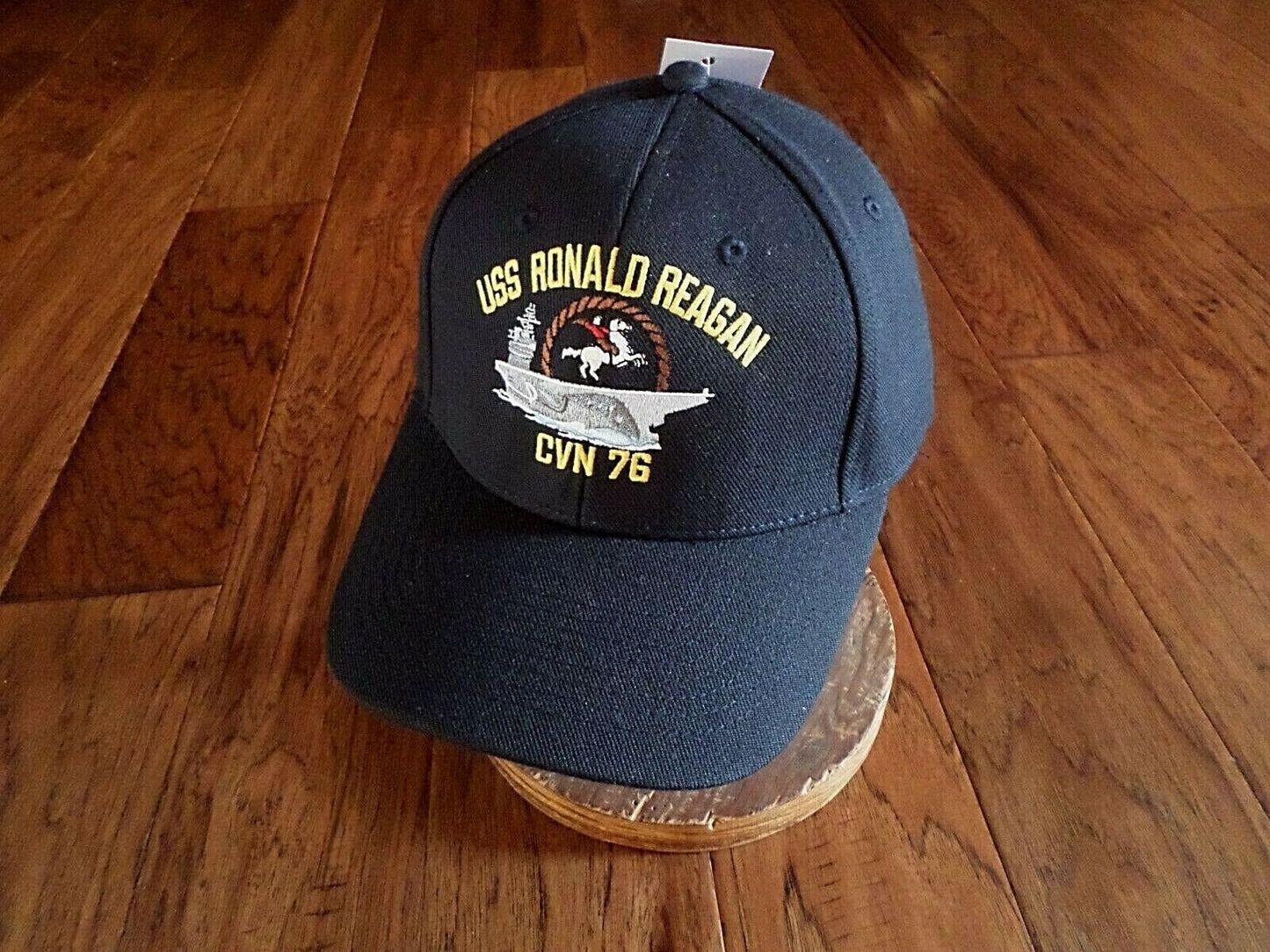 USS RONALD REAGAN CVN-76 NAVY SHIP HAT OFFICIAL BALL CAP DIRECT EMBROIDERED