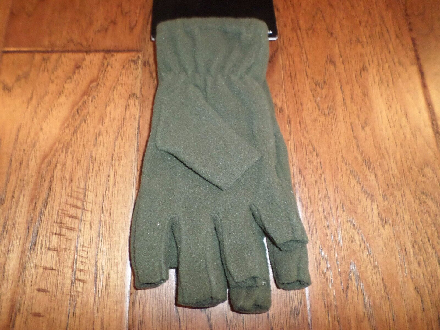 Half Finger Polar Fleece Gloves Tactical Shooters Rapdom Cold Weather OD GREEN