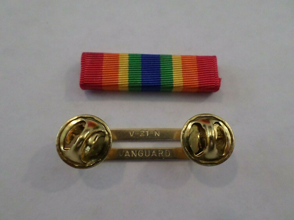 Army Service Ribboon ARMY SERVICE RIBBON WITH BRASS RIBBON HOLDER US MILITARY ISSUE VETERAN ...