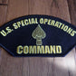 U.S SPECIAL OPERATIONS COMMAND HAT PATCH U.S.A MADE ARMY NAVY USMC AIR FORCE