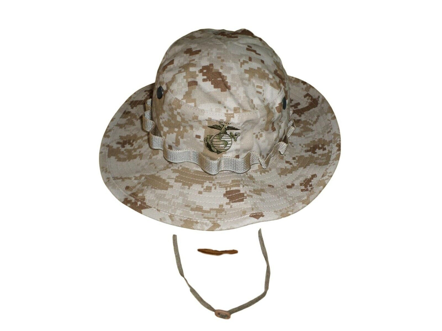 MARINE CORPS BOONIE HAT USMC ISSUE DIGITAL DESERT CAMOUFLAGE 7 3/4 USA MADE