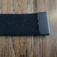 U.S MILITARY ISSUE BLACK WEB  BELT WITH BLACK ROLLER BUCKLE U.S ARMY 60" INCHES